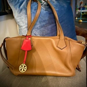 Tory Burch tan leather Perry satchel